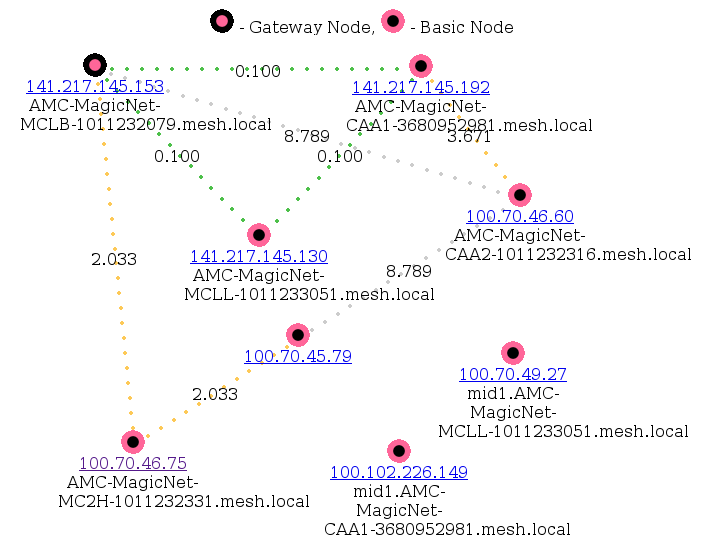 Network Visualizer of McGregor network